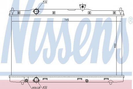 Радиатор охлаждения NISSENS 681376