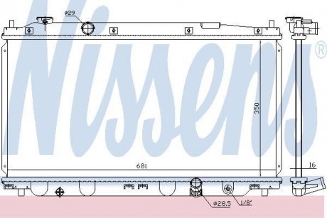 Радиатор NISSENS 68150 (фото 1)