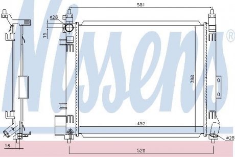 Радиатор NISSENS 68810