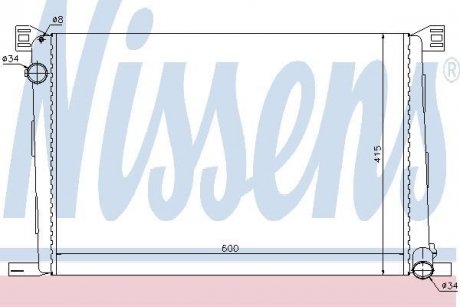 Радиатор, охлаждение двигателя NISSENS 69706