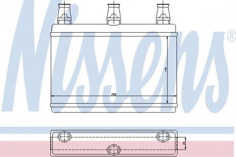 Радиатор отопителя салона NISSENS 70522