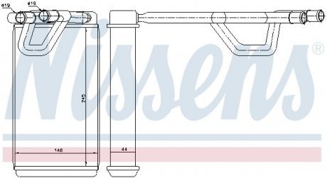 Радиатор печки NISSENS 72208