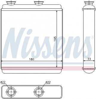 Радиатор отопителя салона NISSENS 72663