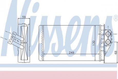 Радіатор пічки NISSENS 72944