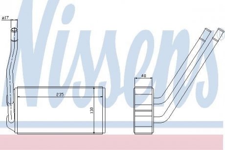 Радиатор печки NISSENS 73000