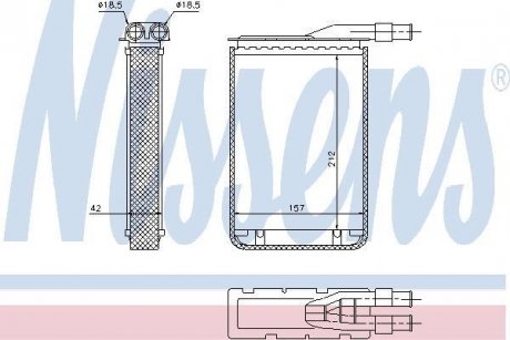 Радиатор печки NISSENS 733591