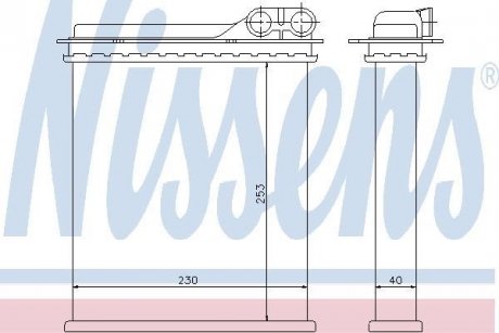 Радіатор пічки NISSENS 73363