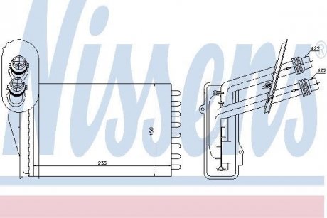 Радіатор опалювача салону NISSENS 73850