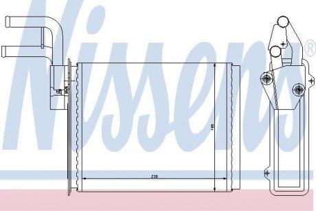 Радиатор печки NISSENS 73987