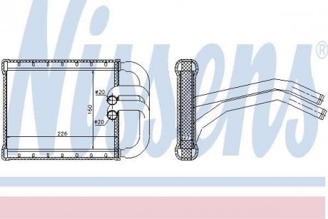 Радіатор пічки NISSENS 77535