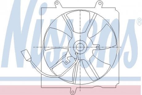 Вентилятор, охлаждение двигателя NISSENS 85012