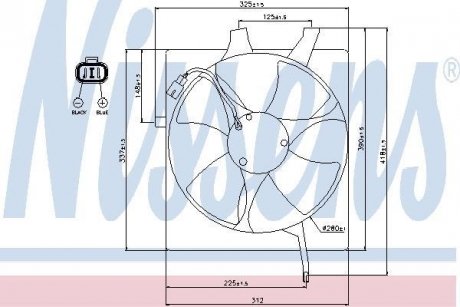 Вентилятор радіатора NISSENS 85047