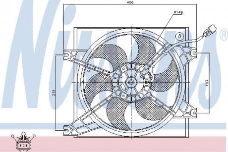 Вентилятор радиатора NISSENS 85085