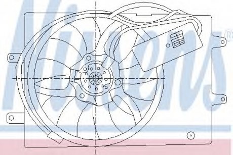 Вентилятор, охолодження двигуна NISSENS 85429