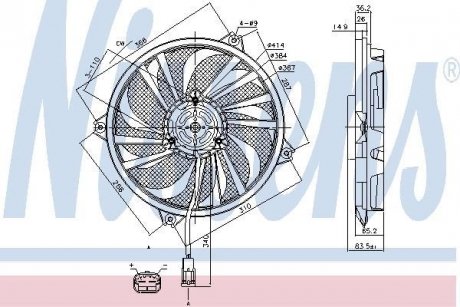 Вентилятор радіатора NISSENS 85789