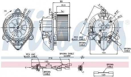 Вентилятор салона NISSENS 87042