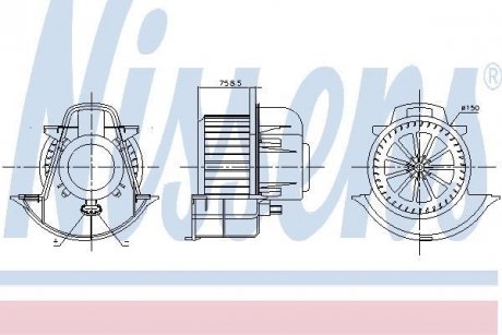 Вентилятор салона NISSENS 87076