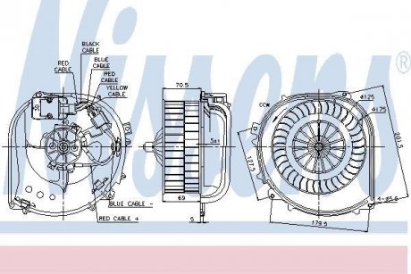 Вентилятор салону NISSENS 87100