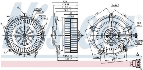 Вентилятор салона NISSENS 87119