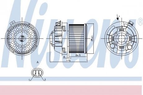 Вентилятор салону NISSENS 87257