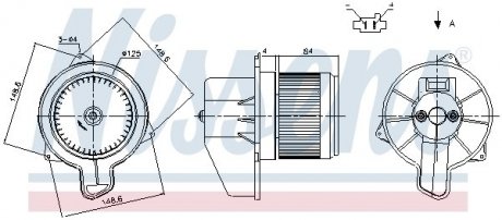 Вентилятор салону NISSENS 87305