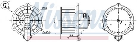 Вентилятор салона NISSENS 87389