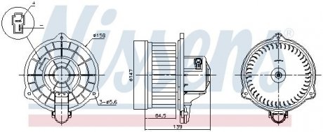 Вентилятор салона NISSENS 87390