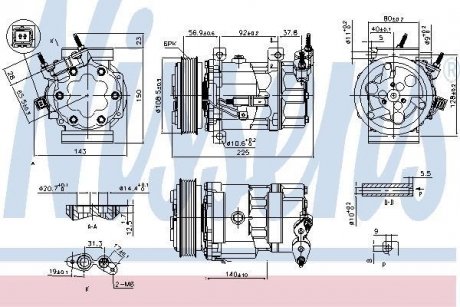 Компрессор кондиционера NISSENS 890041