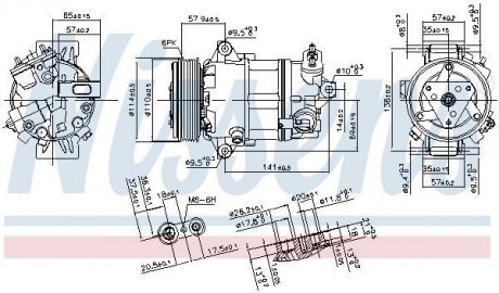 Компрессор, кондиционер NISSENS 890056 (фото 1)