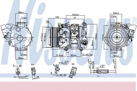 Компресор кондиціонераPREVIA 06-.. NISSENS 890143