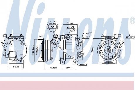 Компресор кондиціонера NISSENS 890151