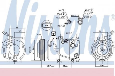 Компресор кондицiонера NISSENS 890241