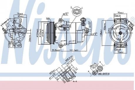 Компрессор кондиционера NISSENS 890262