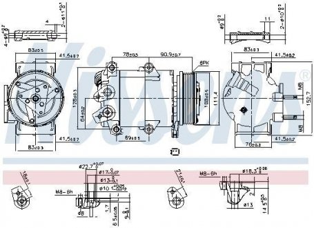 Компресор кондиціонера NISSENS 890321