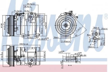 Компрессор кондиционера NISSENS 890371