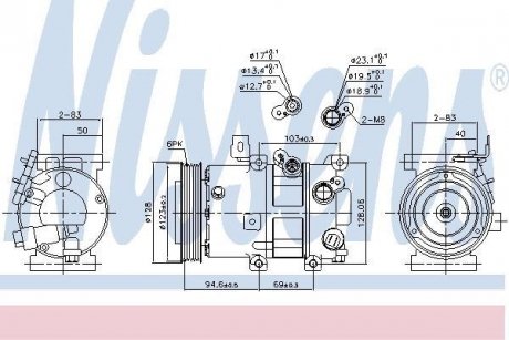 Компрессор кондиционера NISSENS 890430