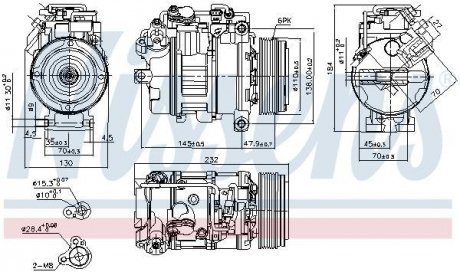 Компресор кондиціонера First Fit NISSENS 890628