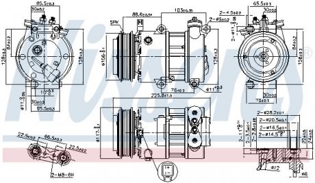 Компрессор кондиционера NISSENS 890664