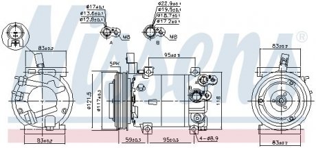 Компресор кондиціонера NISSENS 890682