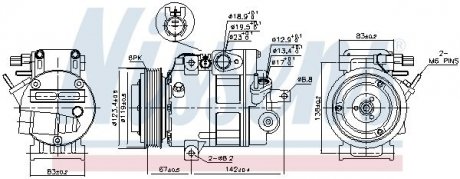 Компрессор кондиционера NISSENS 890685