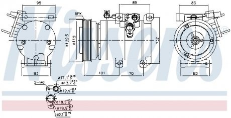 Компресор кондиціонера NISSENS 890686