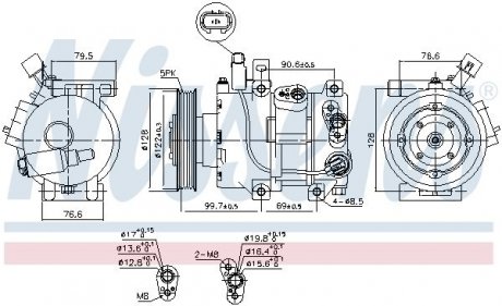 Компресор кондиціонера NISSENS 890689