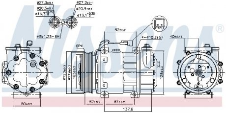 Компрессор кондиционера FORD NISSENS 890699