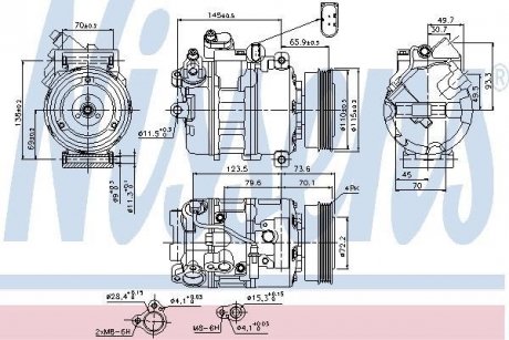 Компрессор кондиционера NISSENS 89073