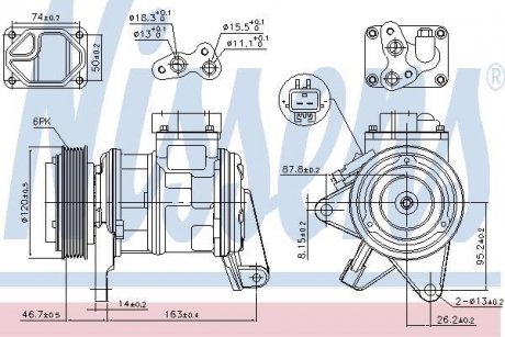 Компрессор кондиционера NISSENS 89087