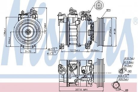 Компресор кондиціонера NISSENS 89094