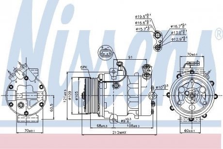 Компресор кондиціонера NISSENS 89095