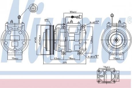 Компрессор кондиционера NISSENS 89119