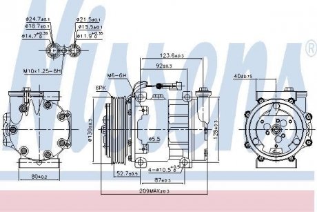 Компрессор кондиционера NISSENS 89120