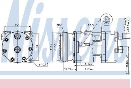 Компрессор кондиционера NISSENS 89123